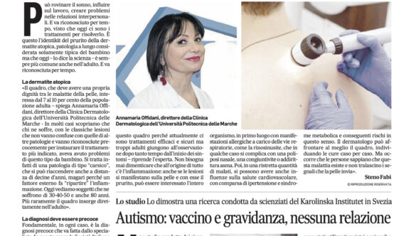 Riflettori sulla Dermatite Atopica “Il Corriere Adriatico”