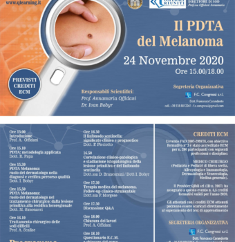 Webinar: Il PDTA del Melanoma 24 Novembre 2020