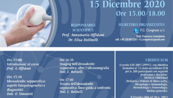 Webinar: Ultrasonografia ed HS stato dell’arte 15 Dicembre 2020