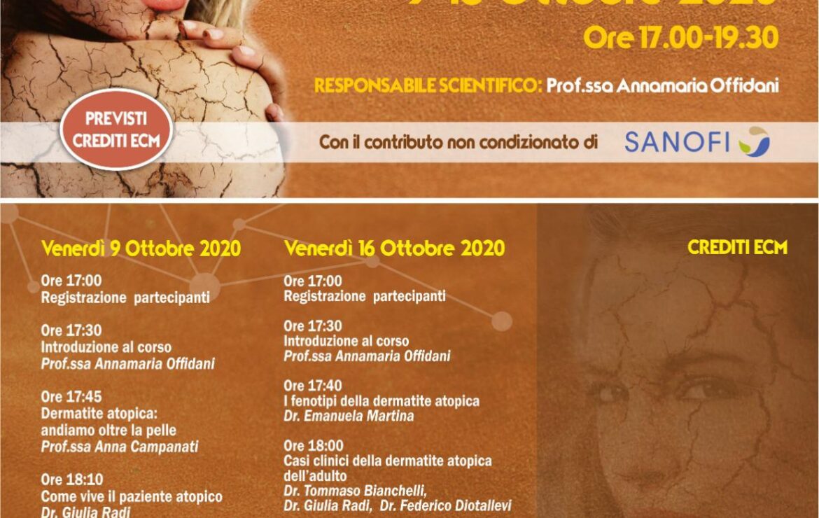 Webinar: Update in Dermatite Atopica 9-16 Ottobre 2020