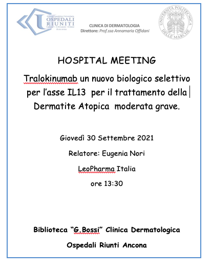 Hospital Meeting 30 Settembre 2021