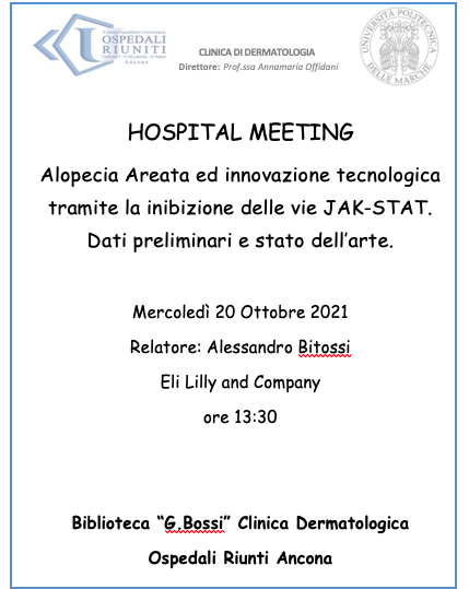 Hospital Meeting Mercoledì 20 Ottobre 2021