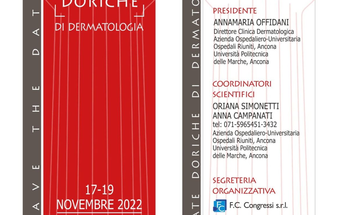 Giornate Doriche di Dermatologia 17-19 Novembre